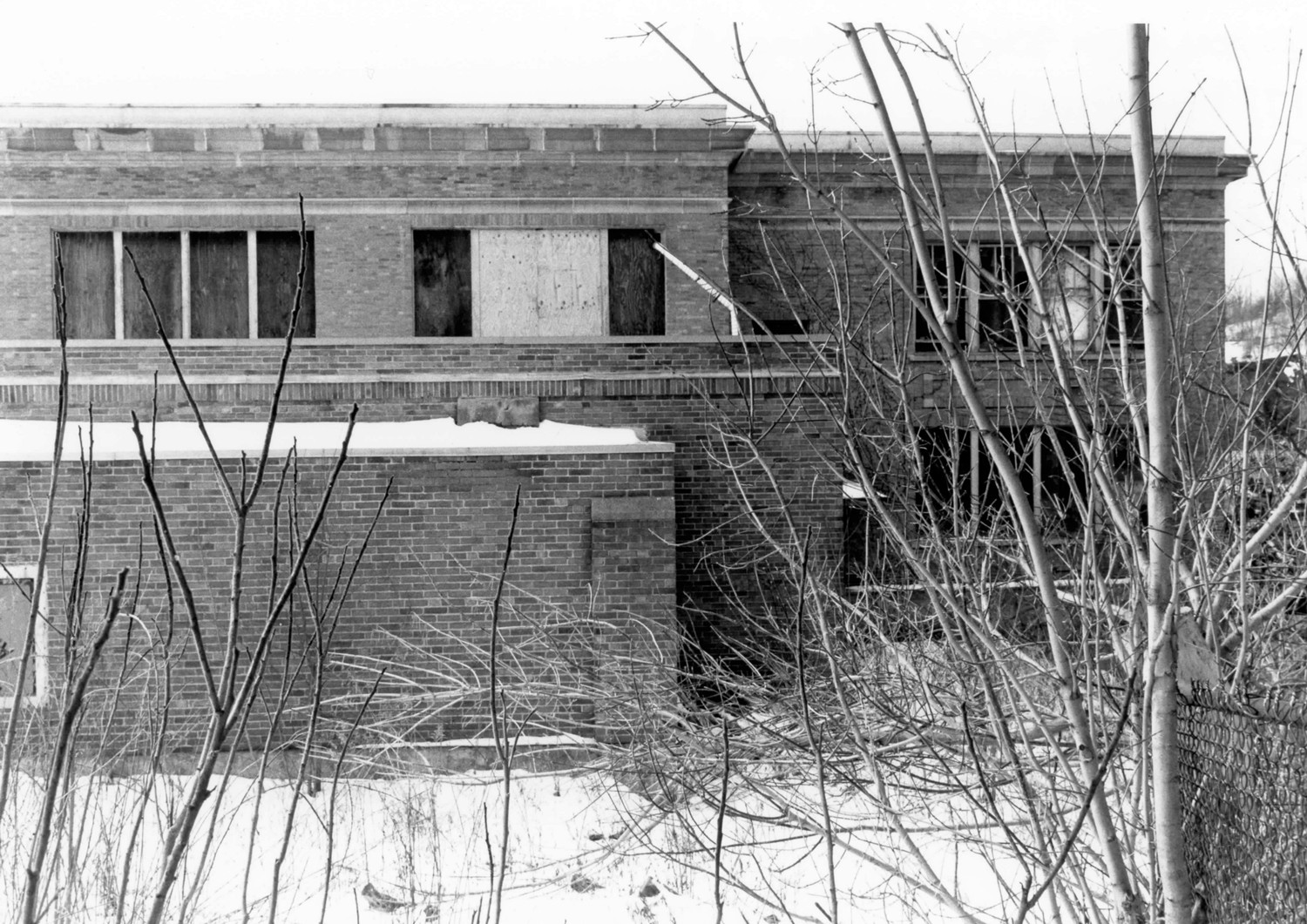 Groton High School, Groton New York Looking west (1991)