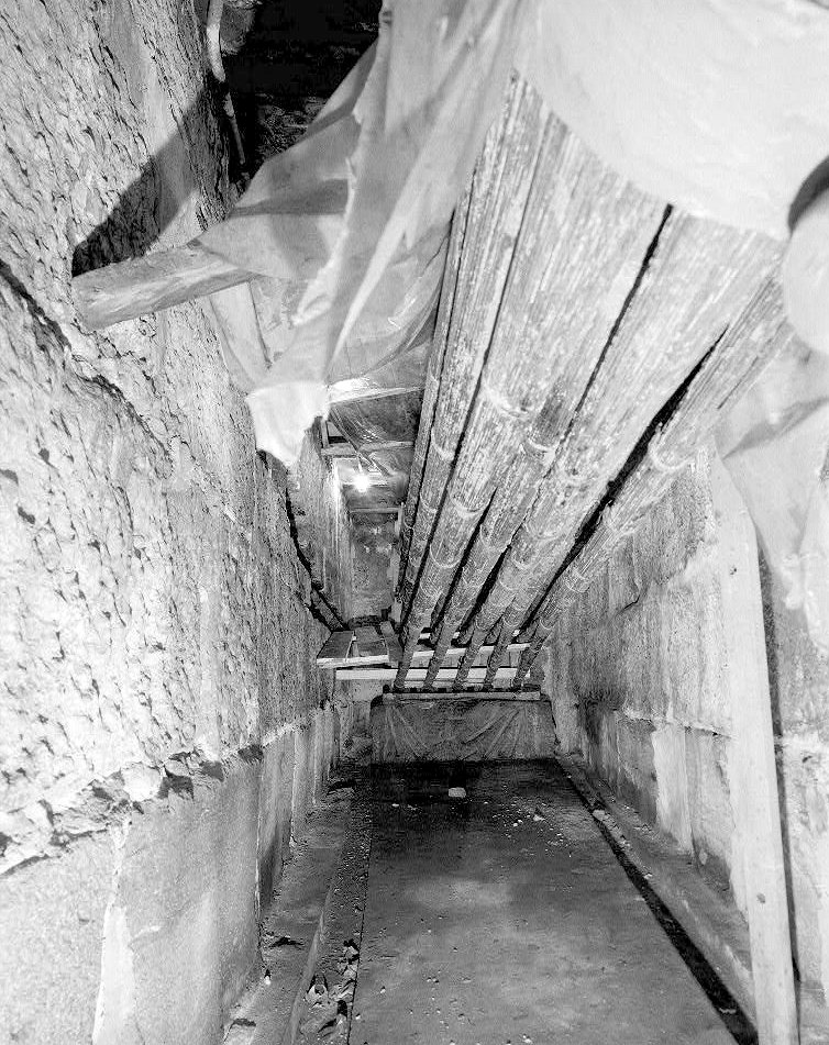 The Brooklyn Bridge, New York New York Detail View inside Manhattan Anchorage of Splayed Cable Strands (1982)