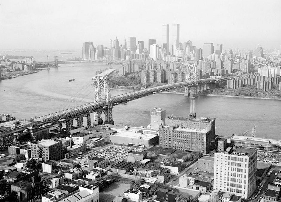 Williamsburg Bridge, New York New York Williamsburg Bridge from Williamsburg Community Looking Southwest towards Manhattan (1991)