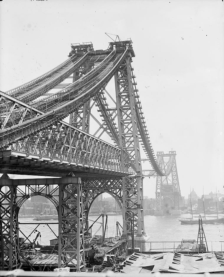 Williamsburg Bridge, New York New York New East River bridge Williamsburg Bridge from Brooklyn (1904)