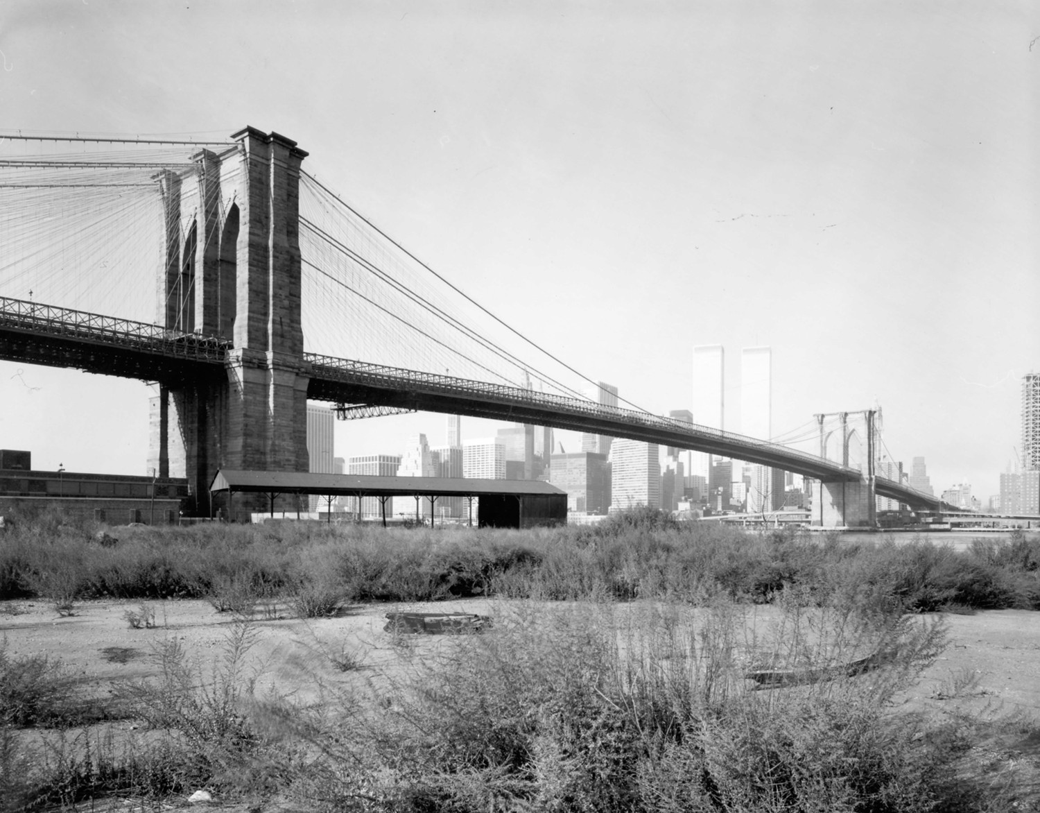 The Brooklyn Bridge, New York New York Brooklyn Bridge from Brooklyn side (1975)