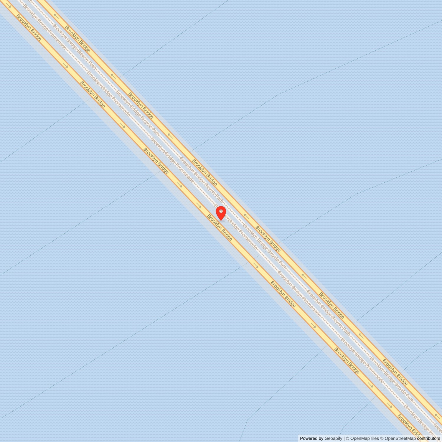 The Brooklyn Bridge Location Map