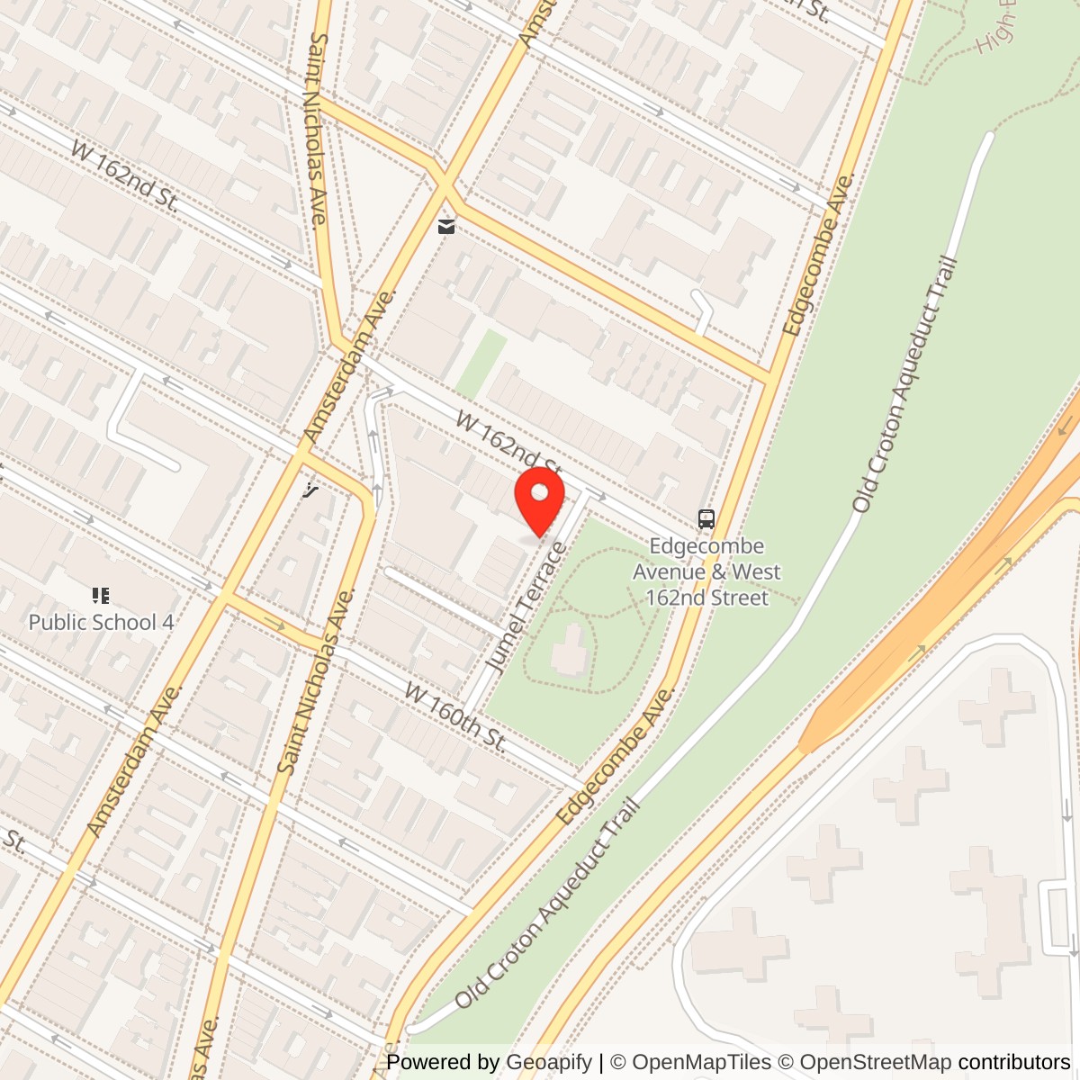 Morris-Jumel Mansion Location Map