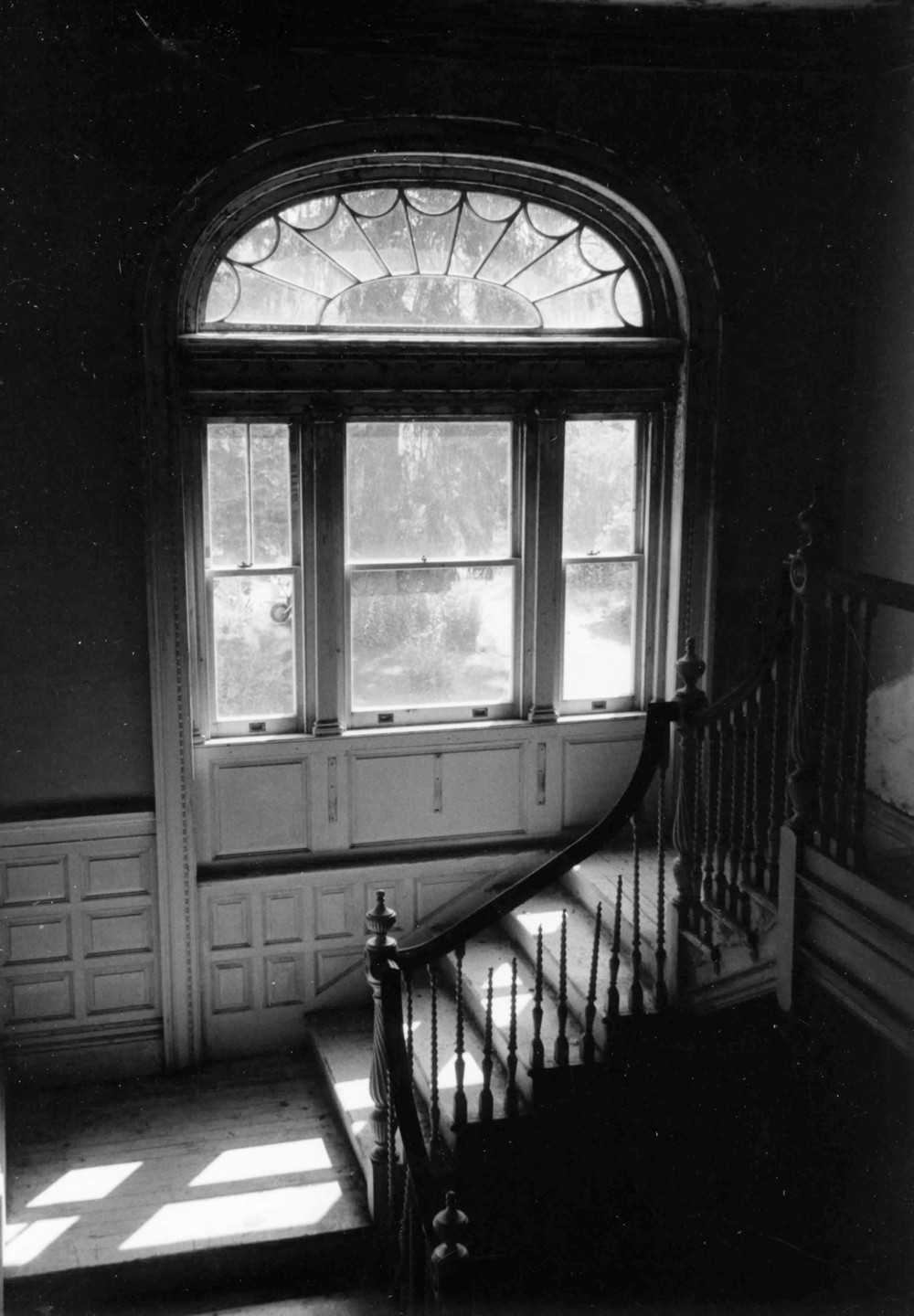 Maple Grove, Poughkeepsie New York Stair landing to second floor (2000)