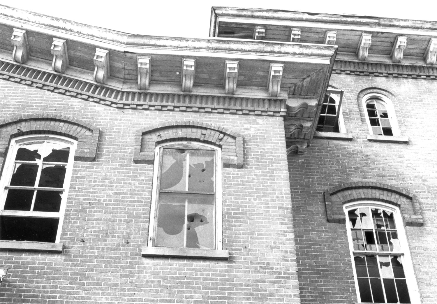 Poughkeepsie Almshouse and City Infirmary, Poughkeepsie New York Cornice detail Almshouse (1978)