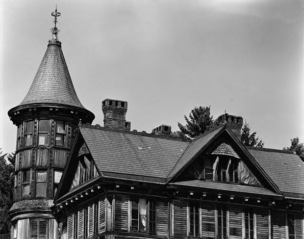 Wilderstein Mansion, Rhinebeck New York TOWER AND ROOF DETAIL, LOOKING NORTHEAST