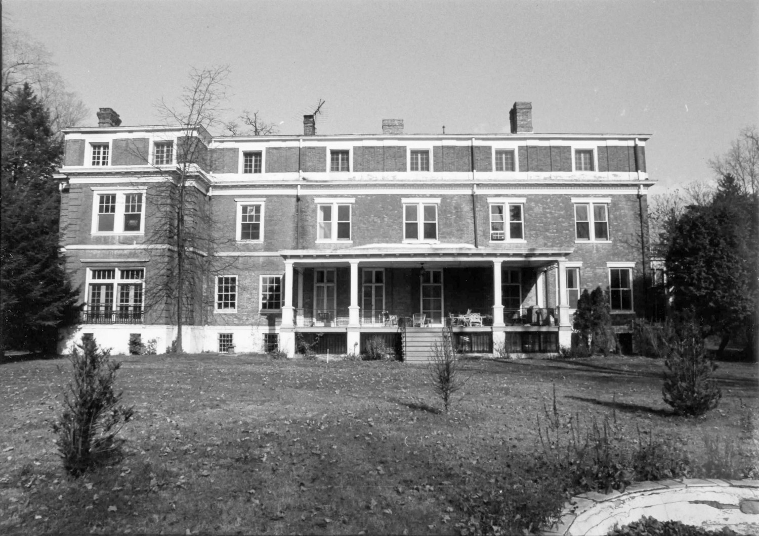 Grasmere Estate, Rhinebeck New York South elevation (1987)