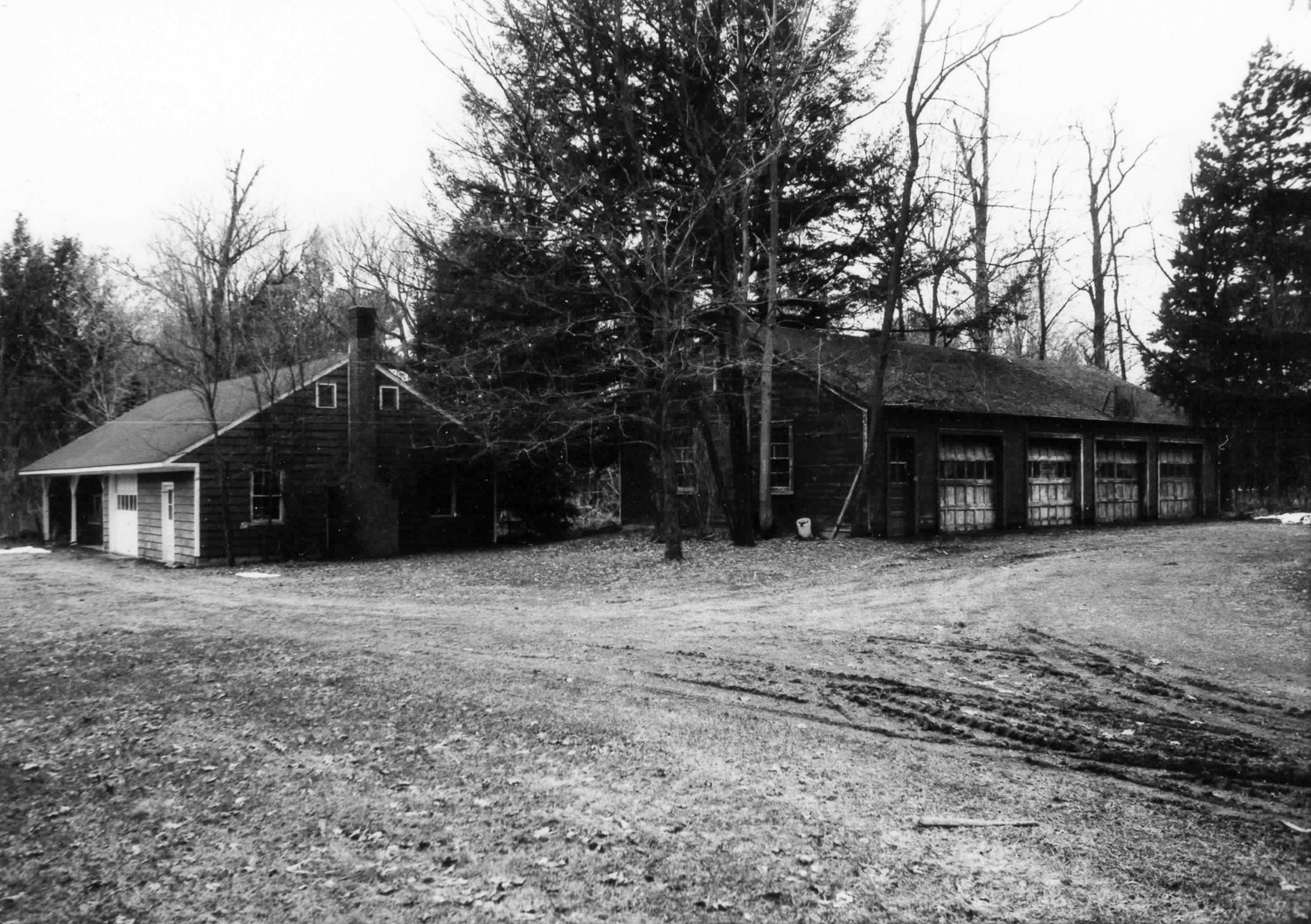 Grasmere Estate, Rhinebeck New York Garages behind Manor House (Buildings 3B, 3C) (1987)