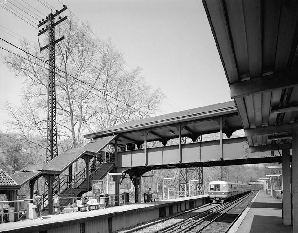 Scarsdale Railroad Station, Scarsdale New York 1988 VIEW OF SOUTH FACADE OF BRIDGE