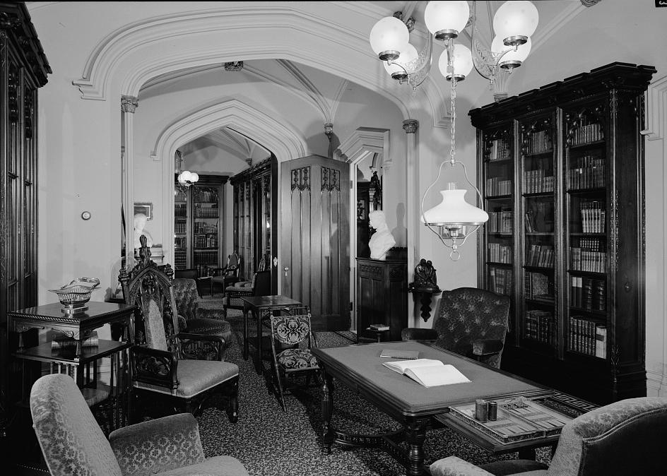 Lyndhurst Mansion, Tarrytown New York ADJOINING LIBRARY ROOMS, FROM SOUTH