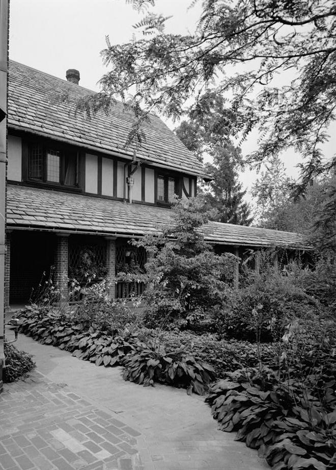 Stan Hywet Hall, Akron Ohio 1982 VIEW SHOWING LONG PORCH, EAST SIDE, NORTH END OF HOUSE