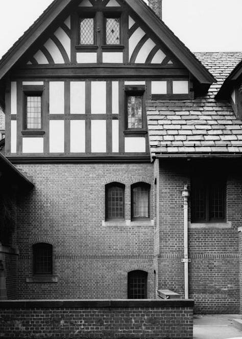 Stan Hywet Hall, Akron Ohio 1982 PORCH/STAIRS, NORTH