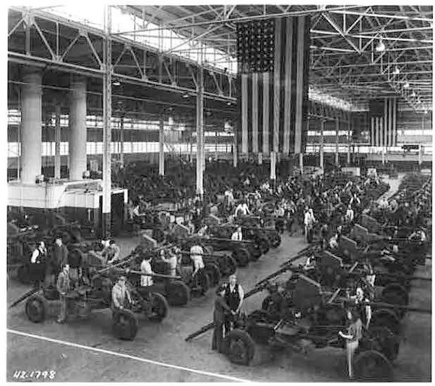 Firestone Tire and Rubber Company, Akron Ohio Bofors 40 mm in Plant No. 1 (1942)