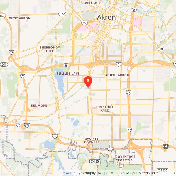 Firestone Tire and Rubber Company Location Map