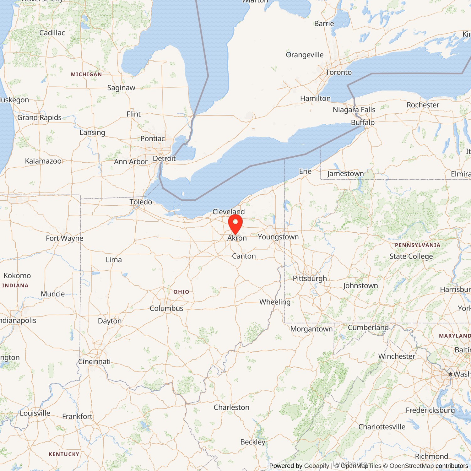 Stan Hywet Hall State Map