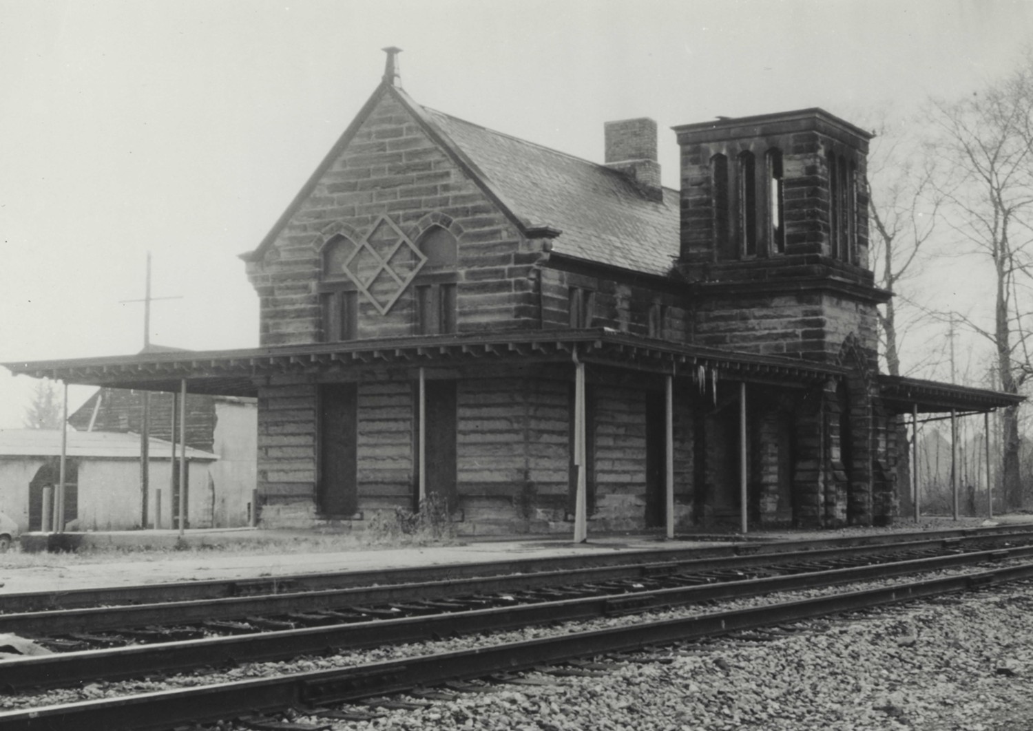 Berea Union Depot, Berea Ohio East and north elevations (1980)