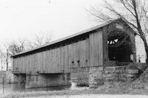 Mull Covered Bridge, East of Burgoon Ohio