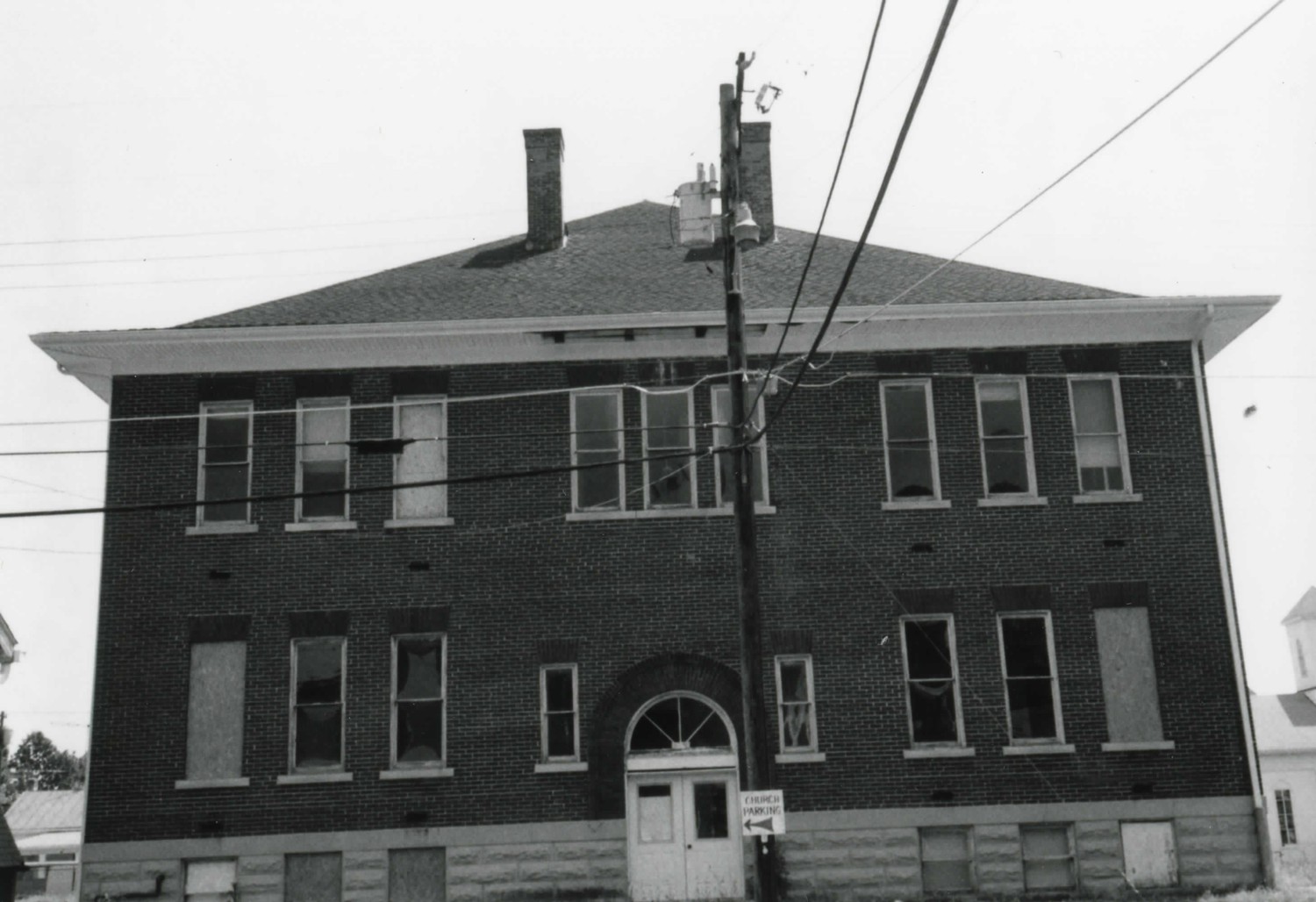 Camden Public School, Camden Ohio Central Avenue facing east (1997)