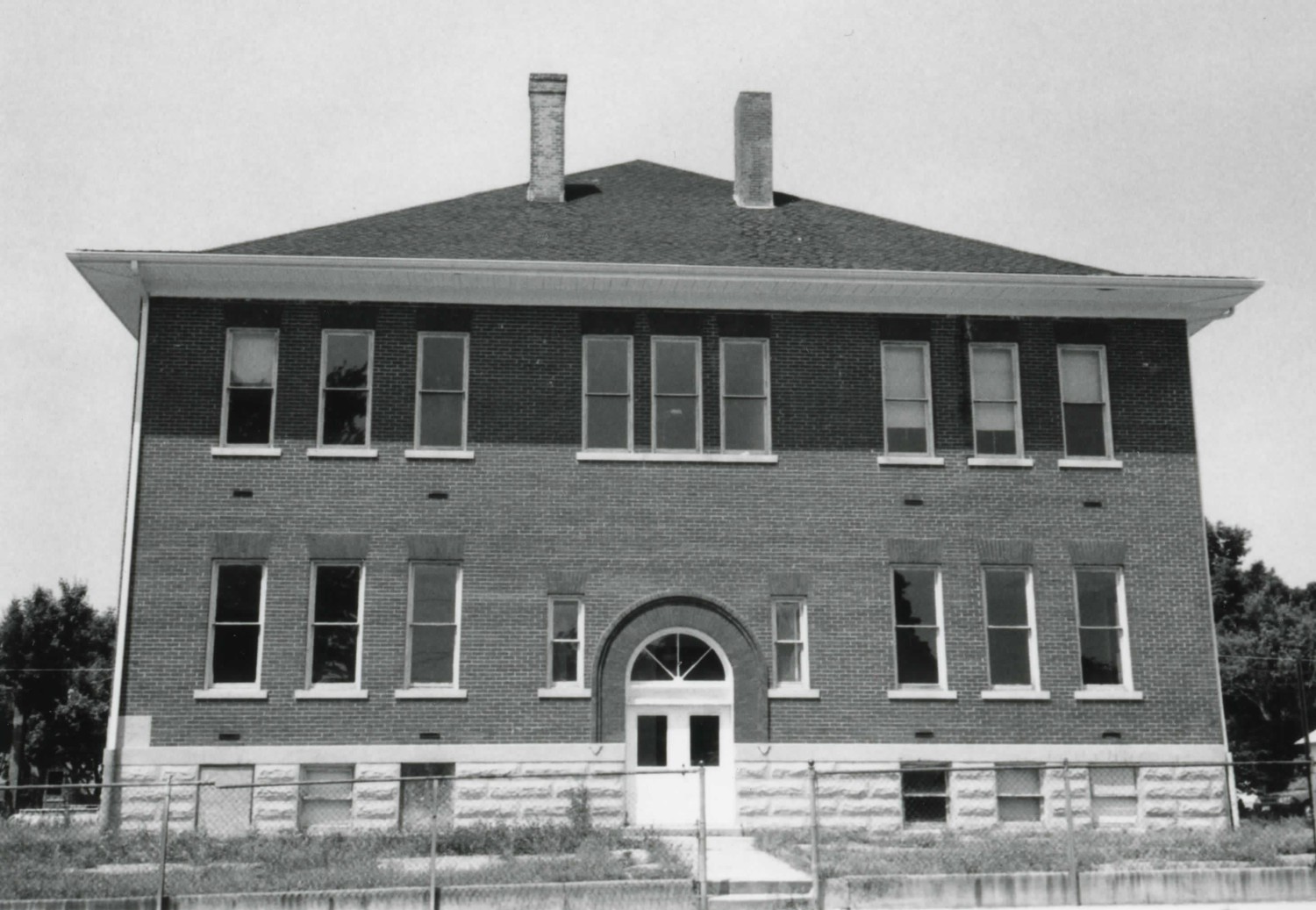 Camden Public School, Camden Ohio West side of site facing east (1997)