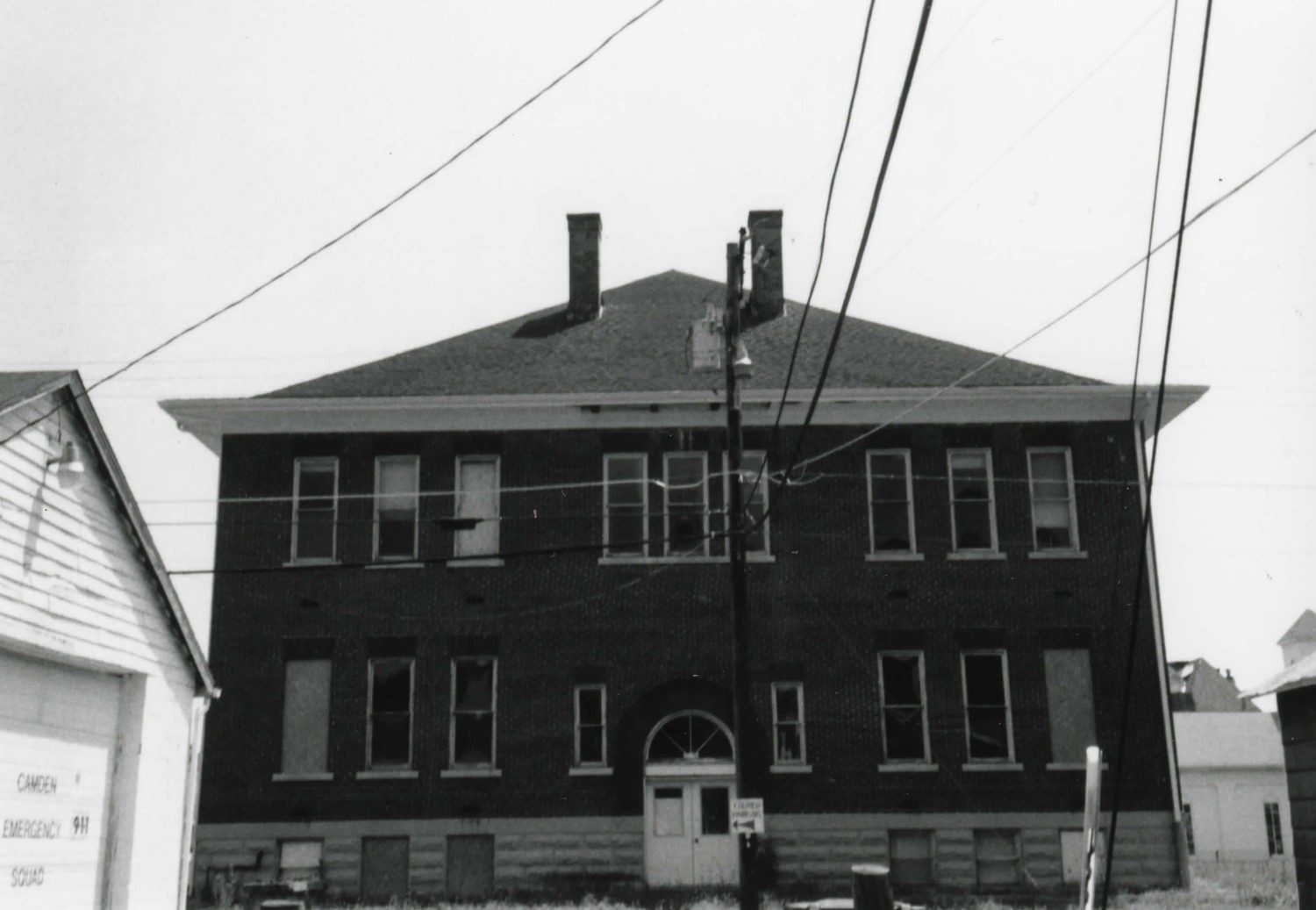 Camden Public School, Camden Ohio East side of site facing west (1997)