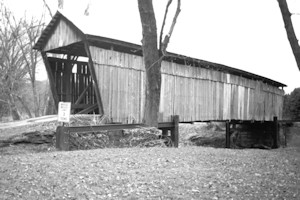 Barkhurst Mill Covered Bridge - Williams Covered Bridge, Chesterhill Ohio