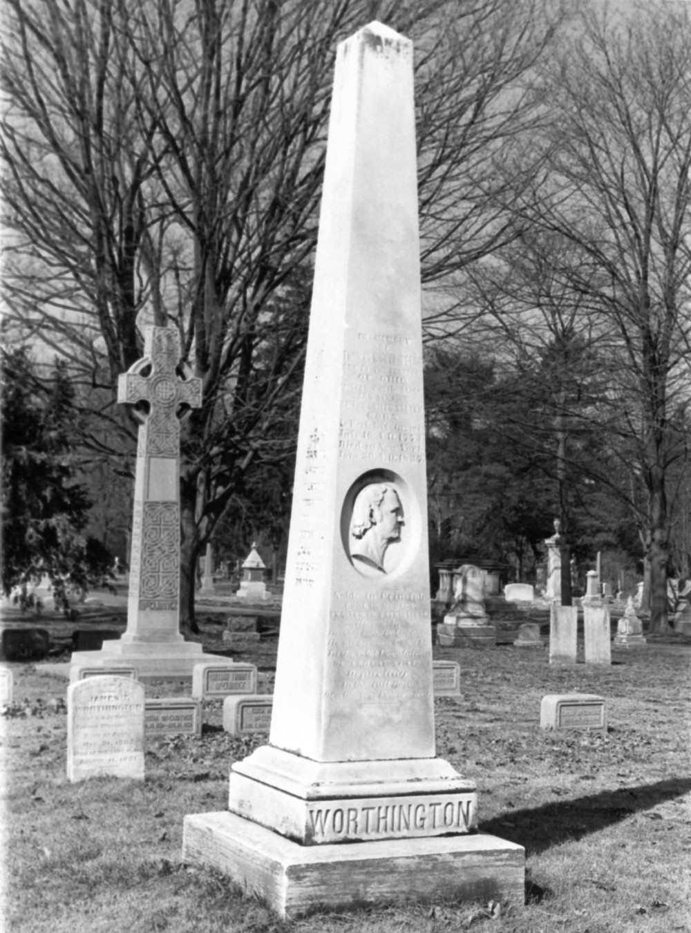 Grandview Cemetery, Chillicothe Ohio Thomas Worthington's Stone (1978)