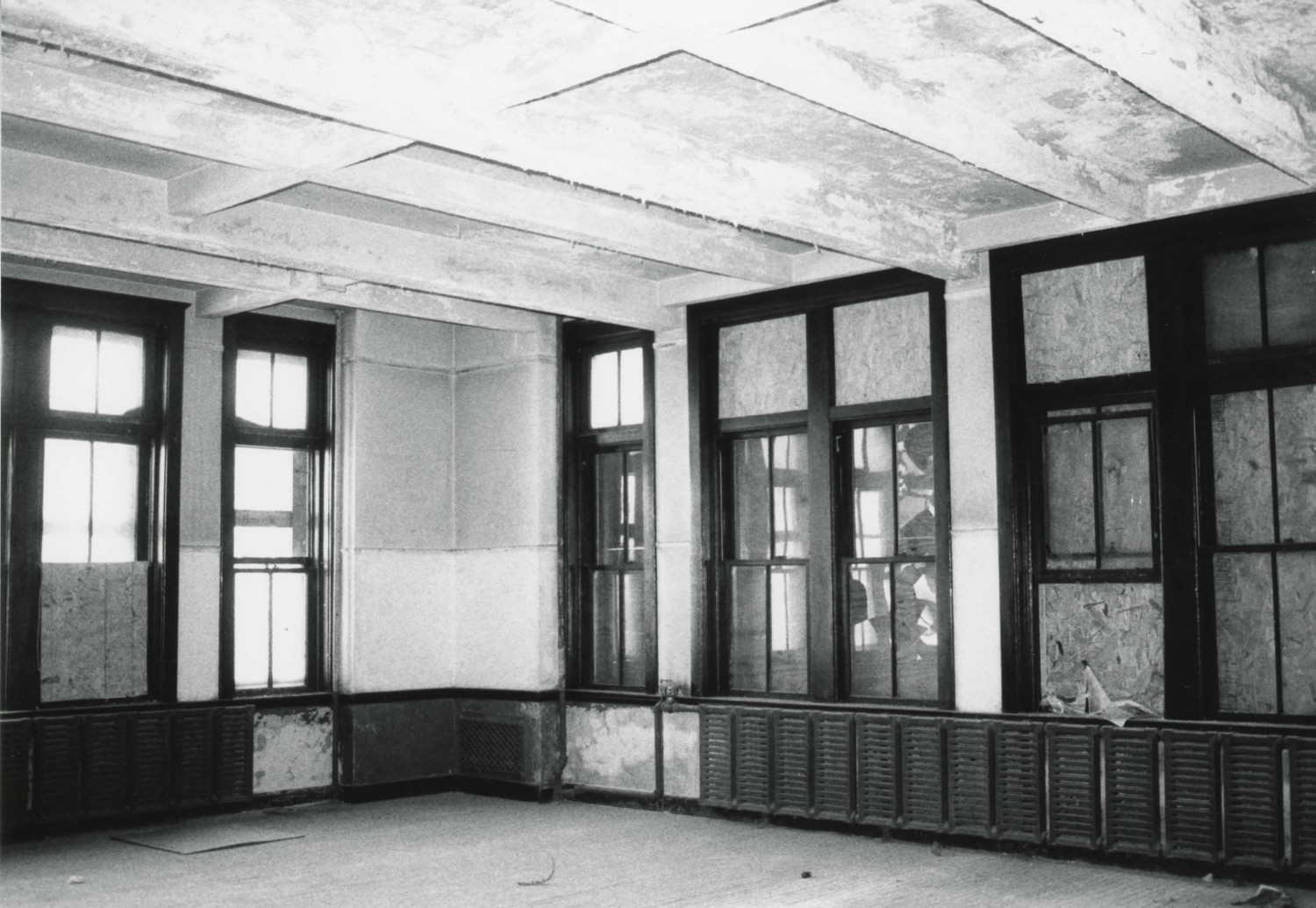 Harvard School, Cleveland Ohio Looking southeast in southeast classroom, first floor of original 1903 school (2001)