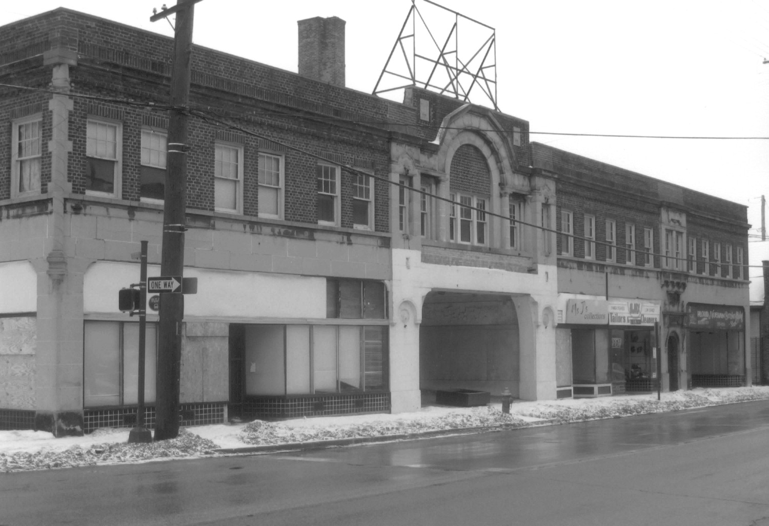 Moreland Theater Building, Cleveland Ohio Front (north) elevation, looking southwest (2011)