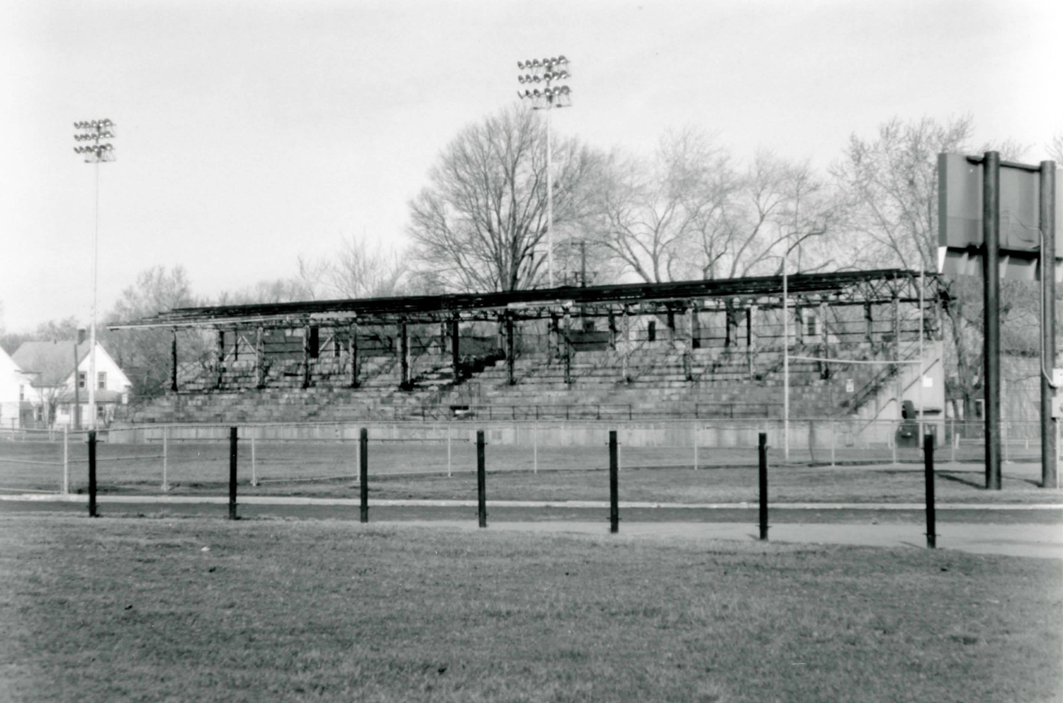 West Technical High School, Cleveland Ohio Grandstands looking northwest (2000)