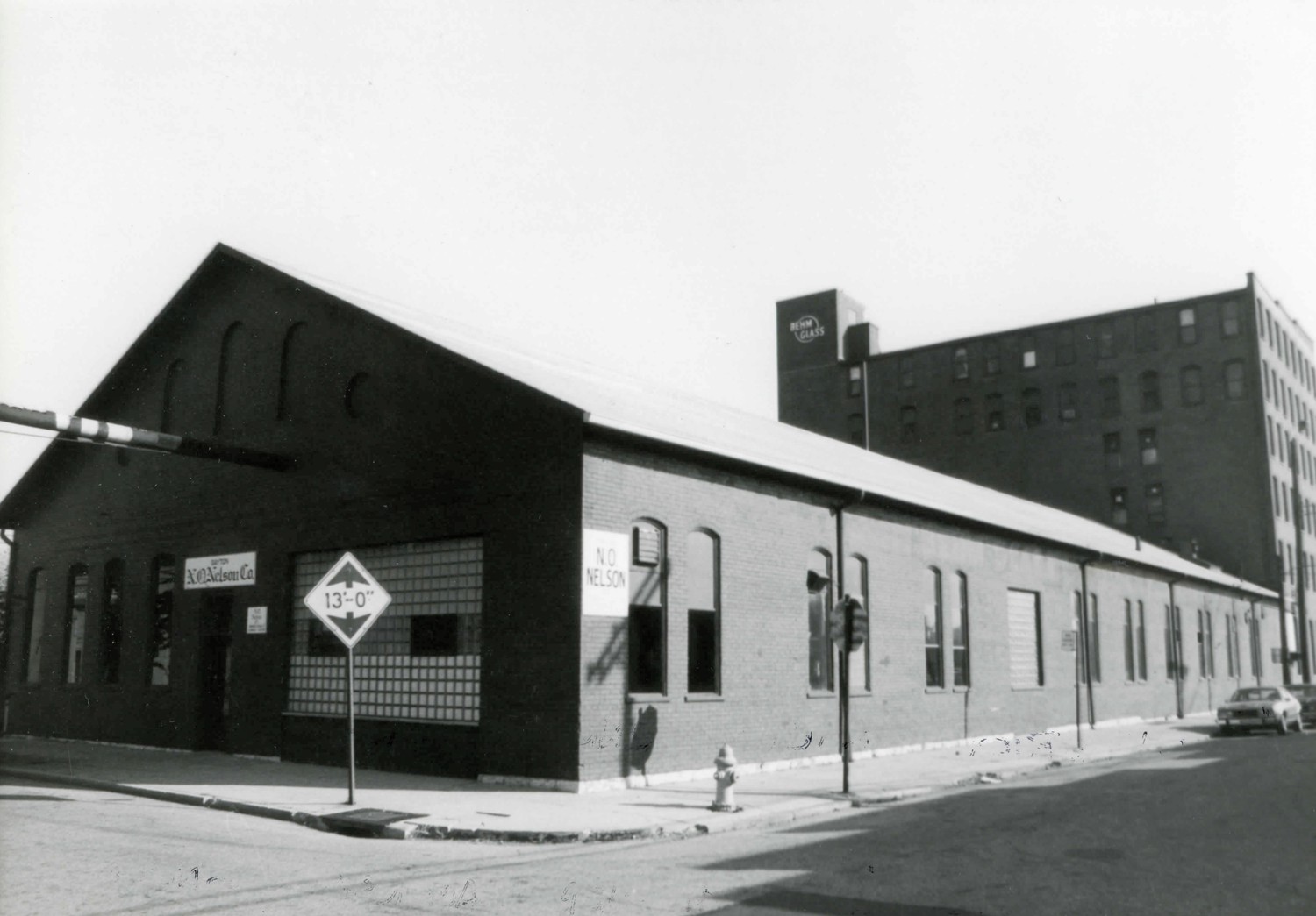 Dayton Motor Car Company, Dayton Ohio 24 McDonough St.; exterior facade of Bacon & McDonough; looking NE. (1982)