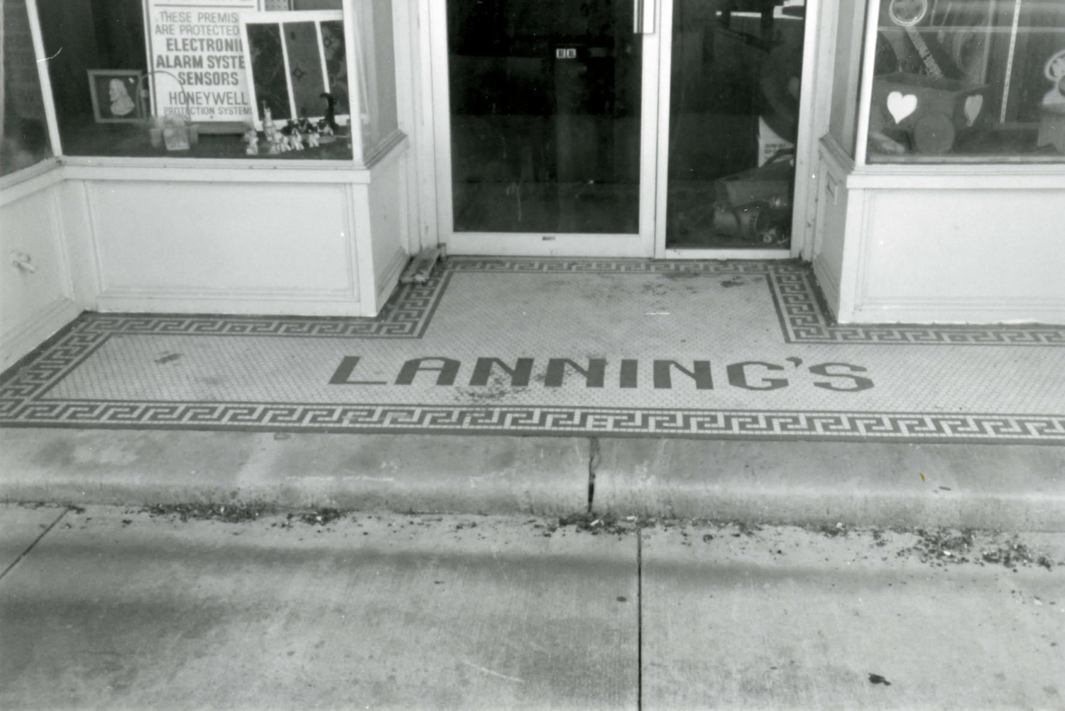 T. Lanning & Company Department Store, Dennison Ohio Mosaic tile at storefront entrance (1999)