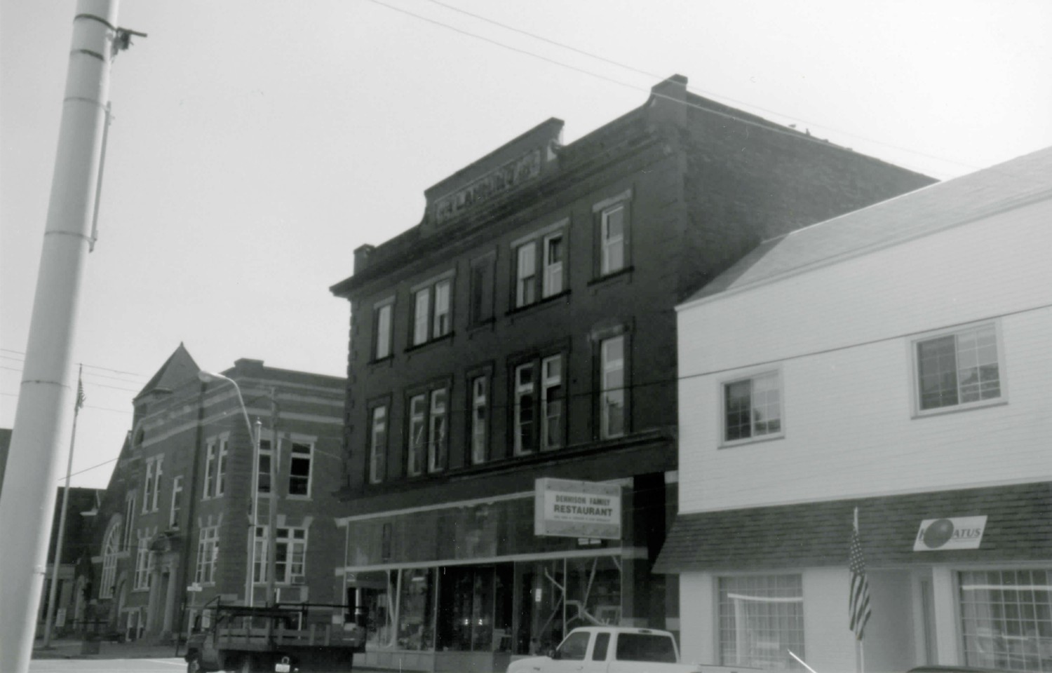T. Lanning & Company Department Store, Dennison Ohio View northwest of storefront (1999)
