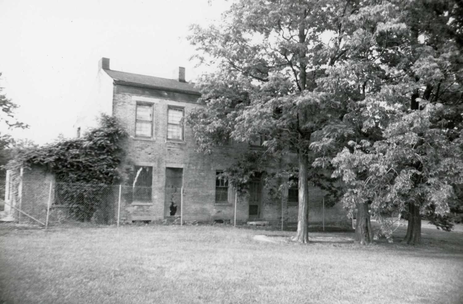 Morgan-Hueston House, Fairfield Ohio South elevation (1989)