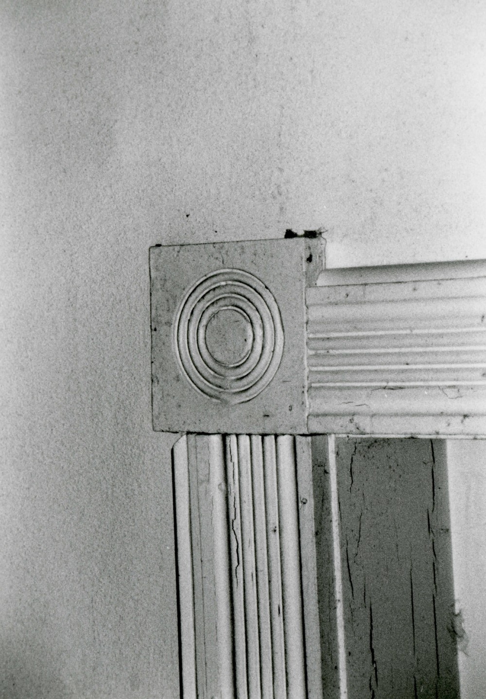 Lima Pennsylvania Railroad Passenger Depot, Lima Ohio Door surround detail of relocated opening in main waiting room (2002)
