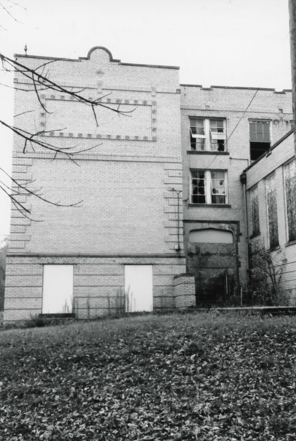 New Straitsville School, New Straitsville Ohio Front elevation (2000)