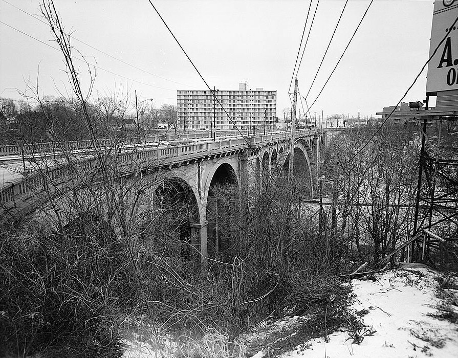 Rocky River Bridge, Rocky River Ohio SOUTH ELEVATION, LOOKING EAST 1976