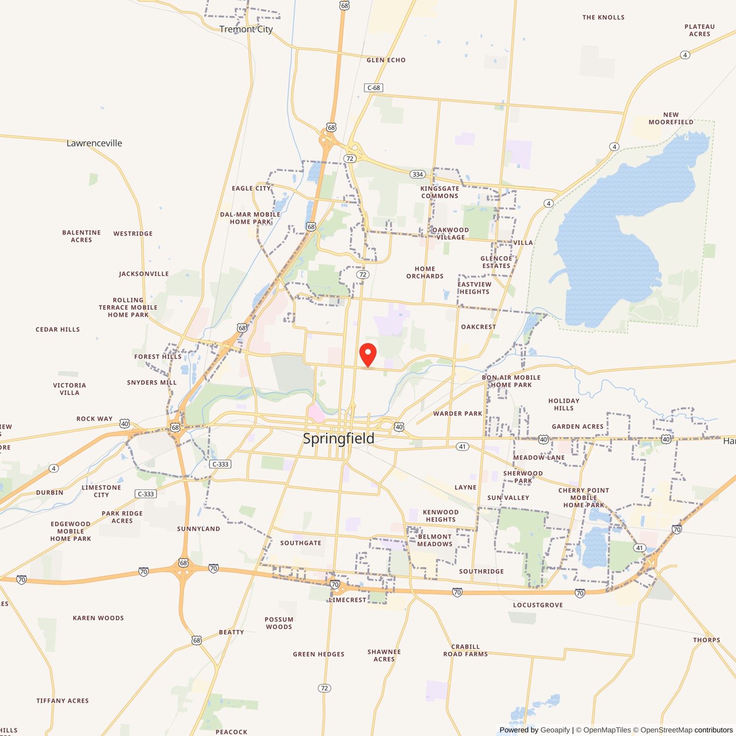 Odd Fellows Home of Ohio Location Map