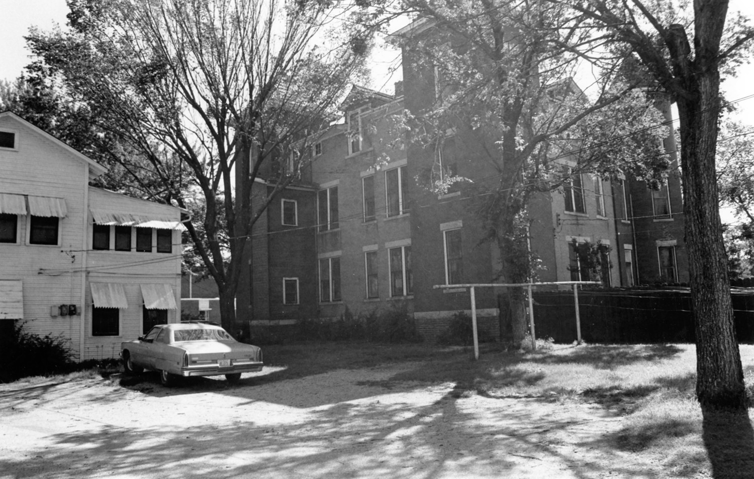 The Belvidere Mansion, Claremore Oklahoma Rear Elevation (1981)