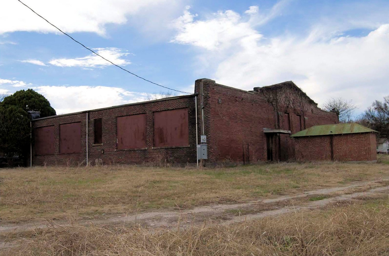 Oakland School, Oakland Oklahoma Back and East Side (2014)
