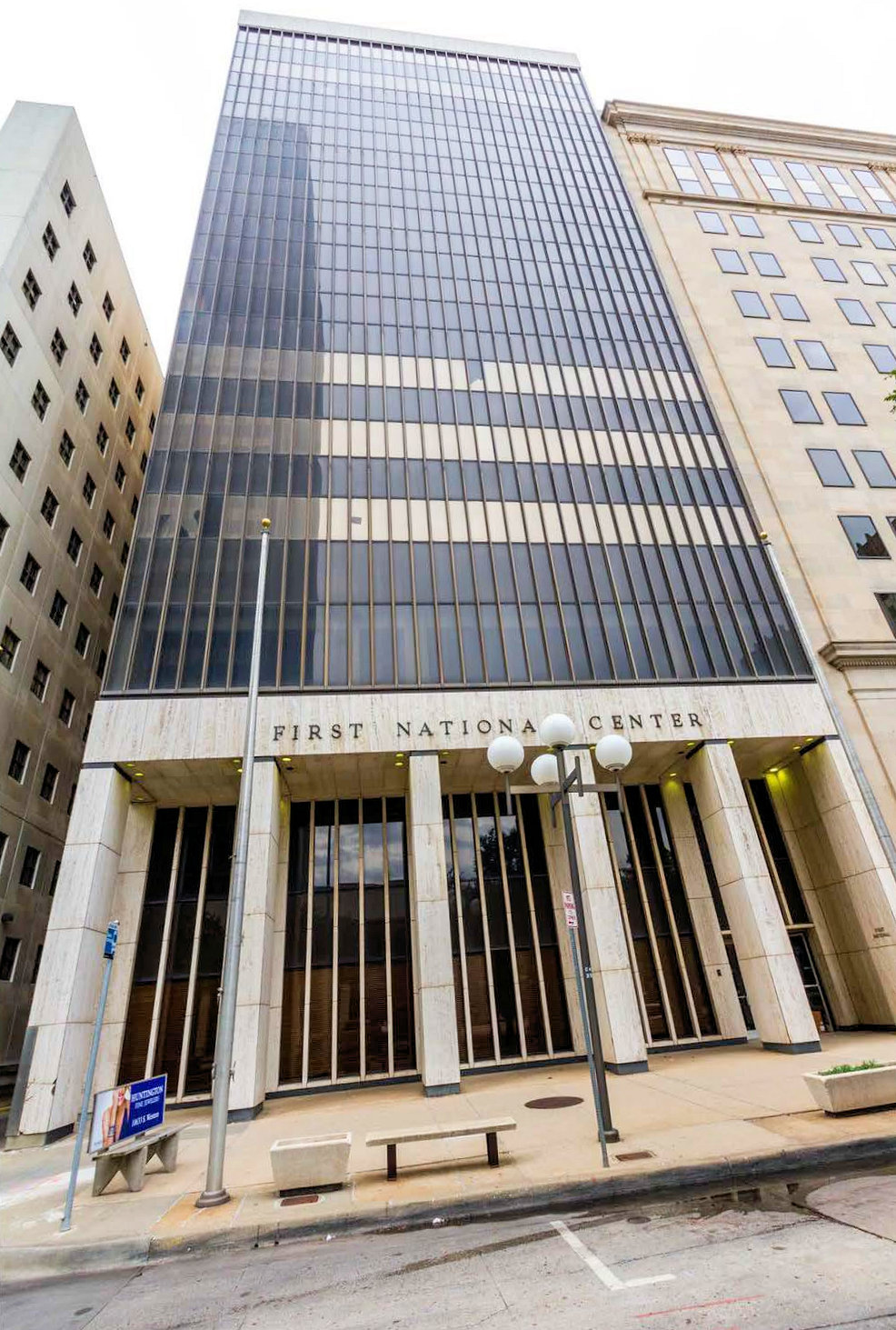 First National Bank and Trust Company Building, Oklahoma City Oklahoma 1972 east facade along Broadway Avenue (2016)