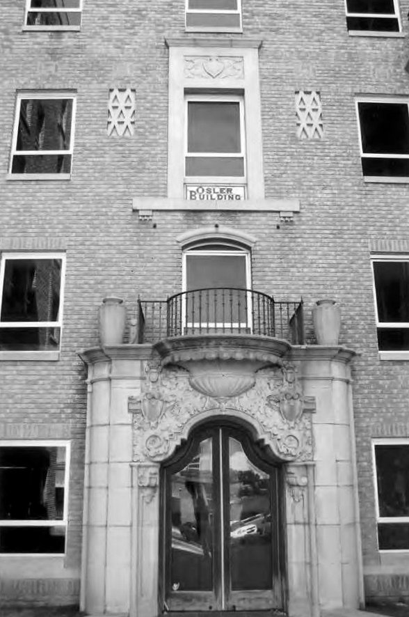 Osler Building, Oklahoma City Oklahoma West Elevation Entry (2011)