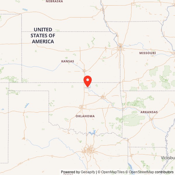 Ponca City Milling Company Elevator State Map