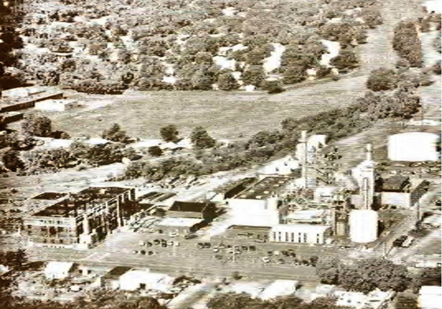 Ponca City Power Plant, Ponca City Oklahoma By 1997 a significantly larger power facility had been built to the north (1964) and was providing more electricity to the larger population. However, the original building has remained largely untouched since the additions of 1947-1951. (1997)