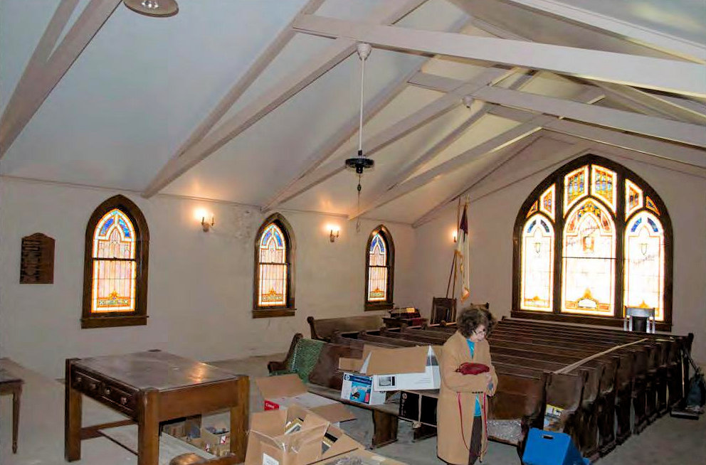 First Congregational Church, Waynoka Oklahoma Interior, Auditorium, looking southeast from the northwest door (2016)