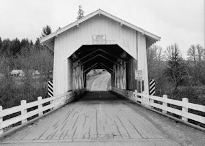 Jordan Covered Bridge, Spanning Thomas Creek, Scio Oregon