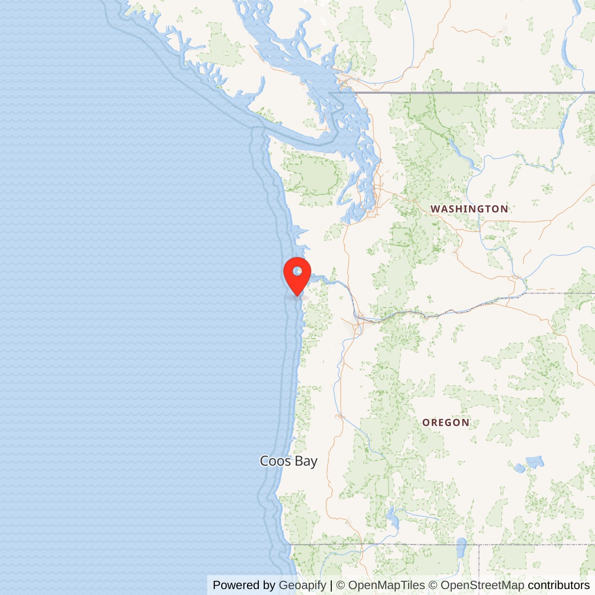 Tillamook Rock Lighthouse - Tilly State Map