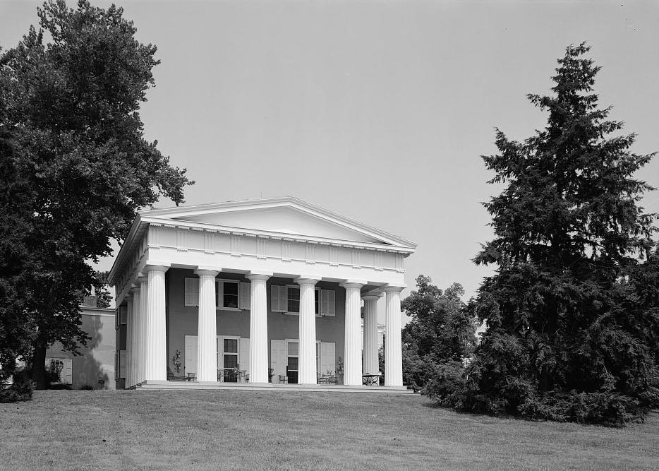 Andalusia Mansion - Nicholas Biddle Estate, Andalusia Pennsylvania 1968 VIEW FROM SOUTH