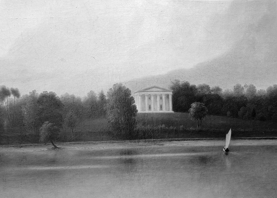 Andalusia Mansion - Nicholas Biddle Estate, Andalusia Pennsylvania ANDALUSIA IN OIL, DATE AND ARTIST'S NAME UNKNOWN