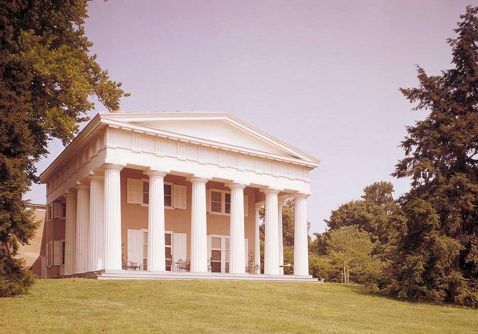 Andalusia Mansion - Nicholas Biddle Estate, Andalusia Pennsylvania 1968 VIEW FROM SOUTH 