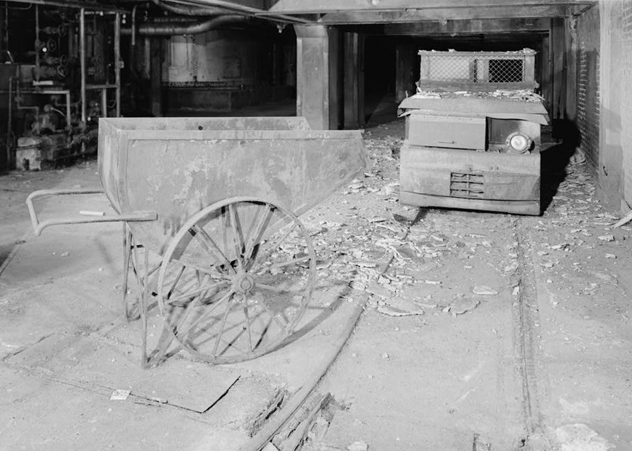 Chester Electric Power Station - PECO Energy, Chester Pennsylvania 1997 BOILER HOUSE, ASH CAR ENGINE AND CART